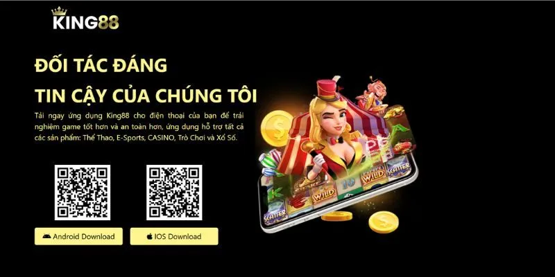 Mã QR tải ứng dụng KING88 về điện thoại